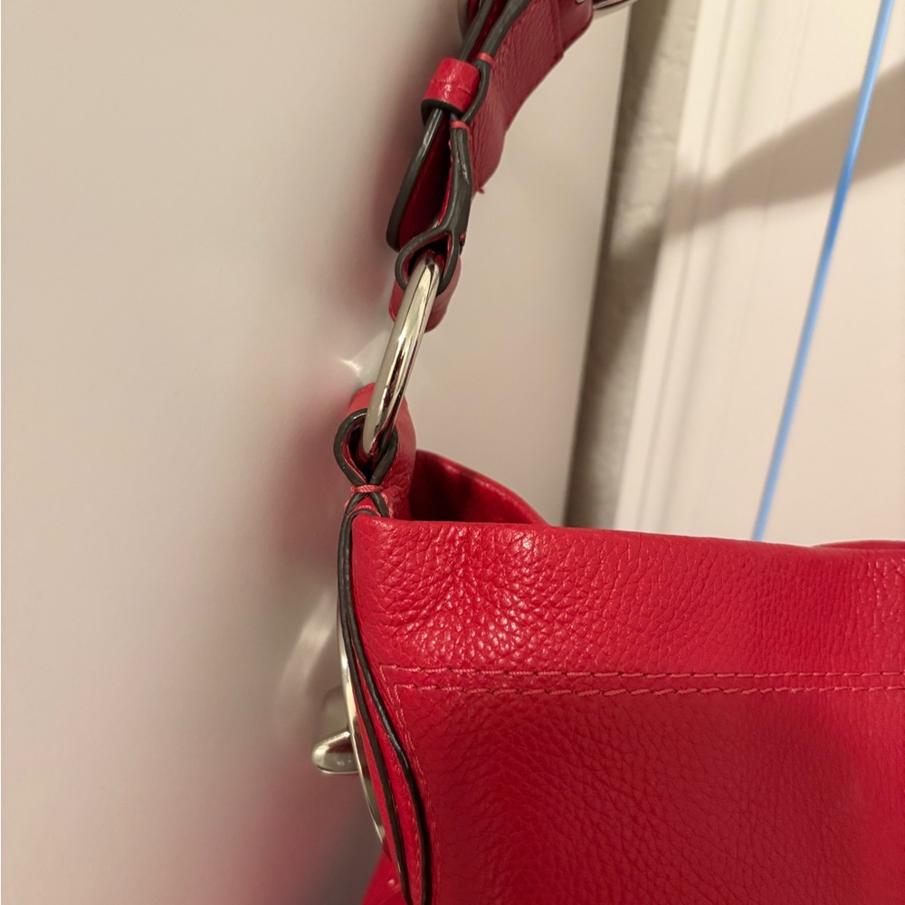 Coach Vibrant Red Hobo Bag - Picture 3 of 10